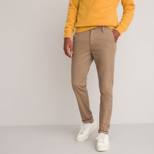Pantalon chino, coupe slim en coton bio - LA REDOUTE COLLECTIONS - Modalova