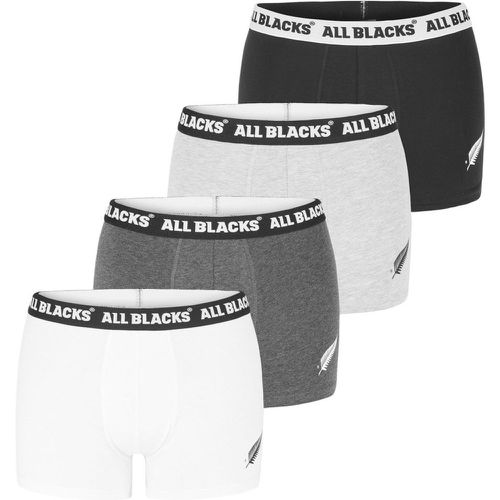 Boxers coton uni lot de 4 - ALL BLACKS - Modalova