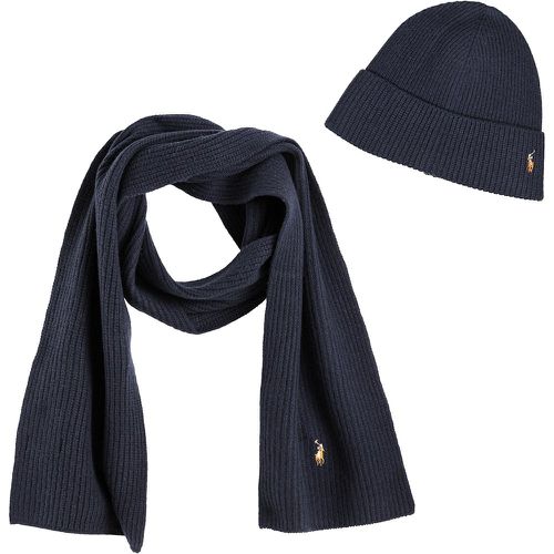 Écharpe et bonnet en laine mélangée - Polo Ralph Lauren - Modalova