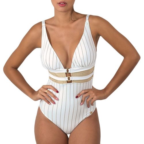 Maillot de bain 1 pièce décolleté plongeant Chill - SUN PLAYA - Modalova