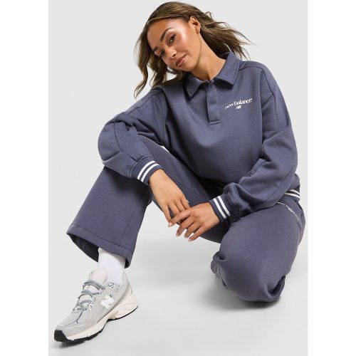 Polo Sweat Polaire Manches Longues - - New Balance - Modalova
