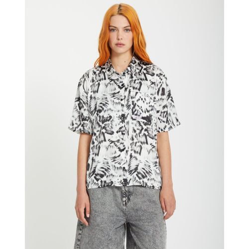 Volcom Chemise Alix - Black White - Volcom - Modalova