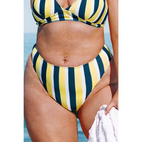 Bas de bikini grande taille rayé - CUPSHE - Modalova