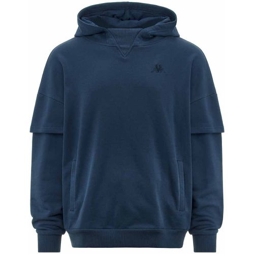 Hoodie Authentic Pizor Bleu Unisexe - Kappa - Modalova