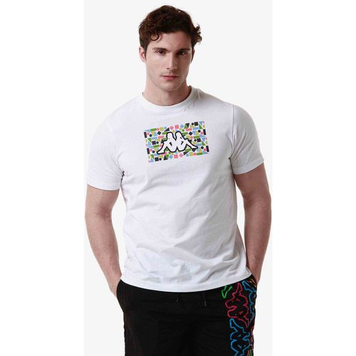 T-shirt Logo Frezami Blanc Homme - Kappa - Modalova