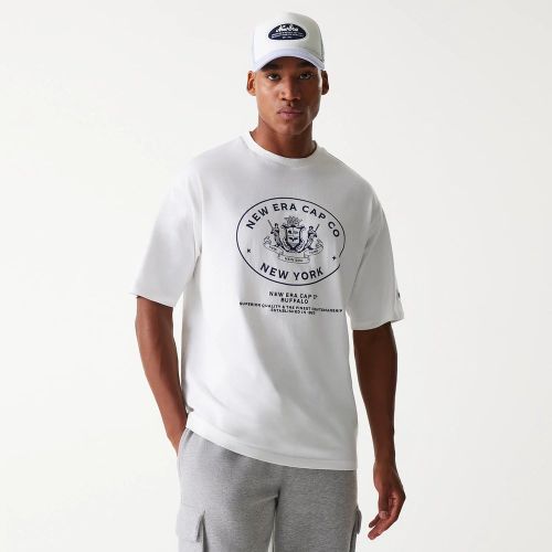 T-shirt Oversize New Era Crest Blanc unisex - New Era Cap - Modalova