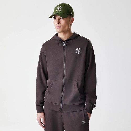 Veste à capuche New York Yankees League Essential Midi Marron Foncé unisex - New Era Cap - Modalova