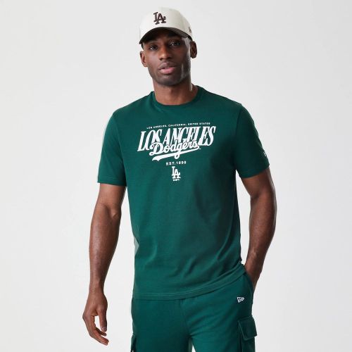 T-shirt LA Dodgers MLB Script Graphic Vert Foncé unisex - New Era Cap - Modalova