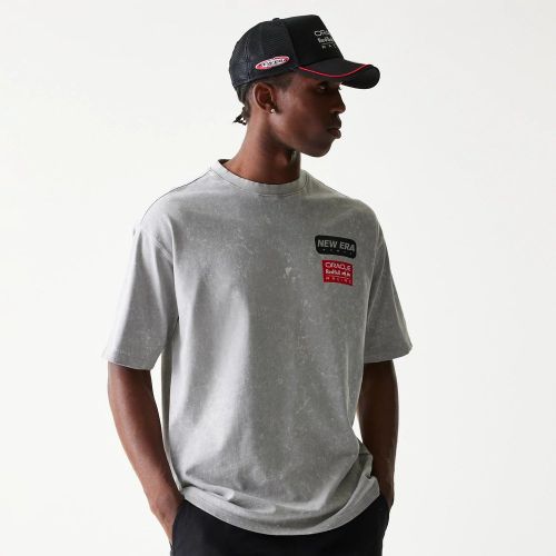 T-shirt Oversize Red Bull Racing Linear Graphic Gris unisex - New Era Cap - Modalova