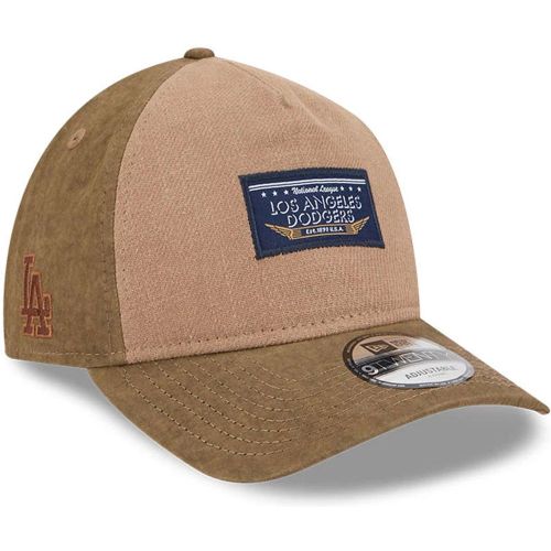 Casquette 9TWENTY A-Frame LA Dodgers MLB Utility Linen Marron unisex - New Era Cap - Modalova