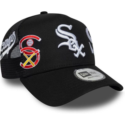 Casquette 9FORTY A-Frame Trucker Patch Chicago White Sox MLB Noir unisex - New Era Cap - Modalova