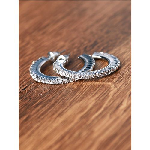 Boucles d'oreilles créoles diamants | Taille: Taille Unique | Couleur: - My Store - Modalova