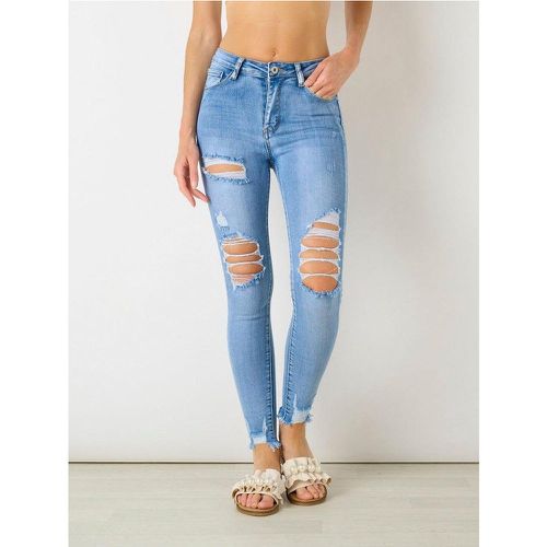 Jeans bleu 5 poches destroy push up | Couleur: | Taille: XS - My Store - Modalova