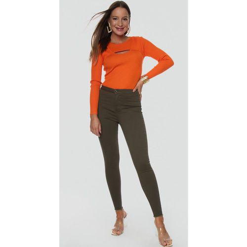 Pantalon skinny effet legging ourlet usé | Taille: M | Couleur: - My Store - Modalova