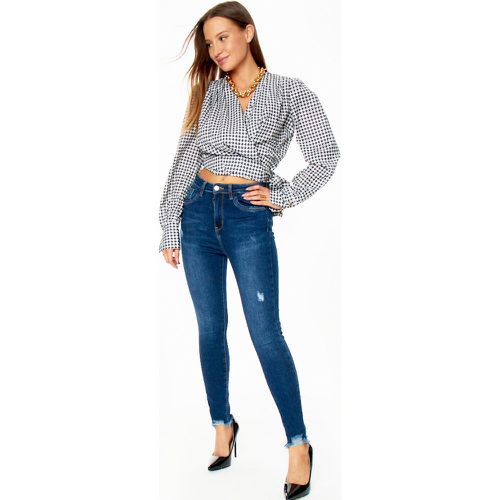 Jean taille haute 5 poches Denim foncé | Couleur: | Taille: XS - My Store - Modalova