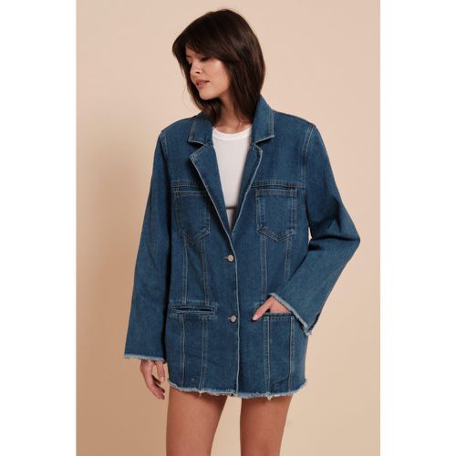 Veste longue en jean | Couleur: | Taille: Taille unique - mocci - Modalova