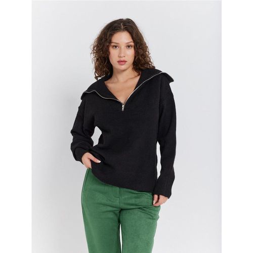 Pull grand col zippé | Couleur: | Taille: Taille unique - My Store - Modalova