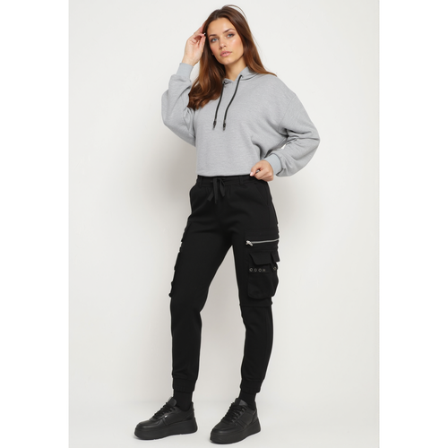 Pantalon cargo avec taille élastique multi poches | Couleur: | Taille: XS - Naumy - Modalova