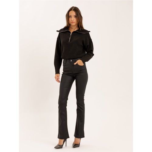 Pantalon flare fit effet cuir | Couleur: | Taille: XS - Naumy - Modalova