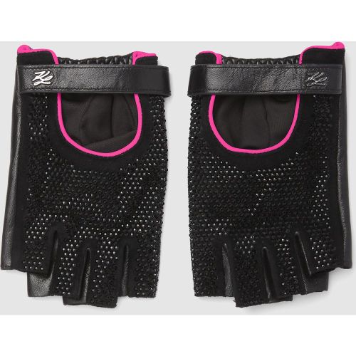 Mitaines Exclusives K/autograph Avec Strass, , , Taille: M - Karl Lagerfeld - Modalova