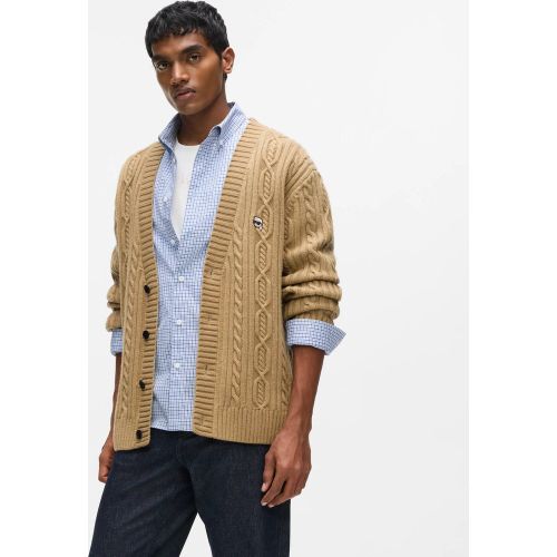 Cardigan Ikon À Maille Torsadée, , , Taille: Xs - Karl Lagerfeld - Modalova