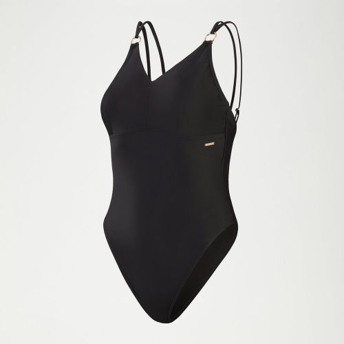 Maillot de bain effet galbant à bretelles noir - 32/8 - Speedo - Modalova