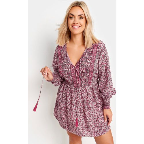 Blouse Floral Ficelle Avant , Grande Taille & Courbes - Yours - Modalova