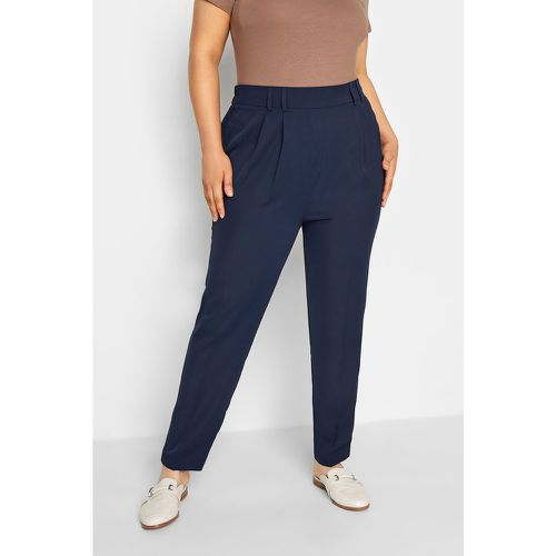 Pantalon Coupe Droite Marine, Grande Taille & Courbes - Yours - Modalova