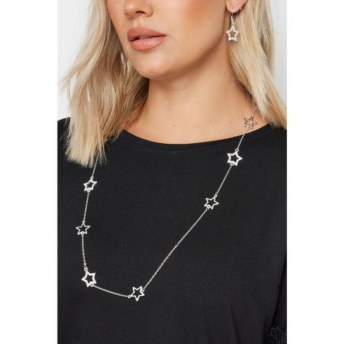 Pack Silver Tone Star Pendant Necklace & Earrings - Yours - Modalova