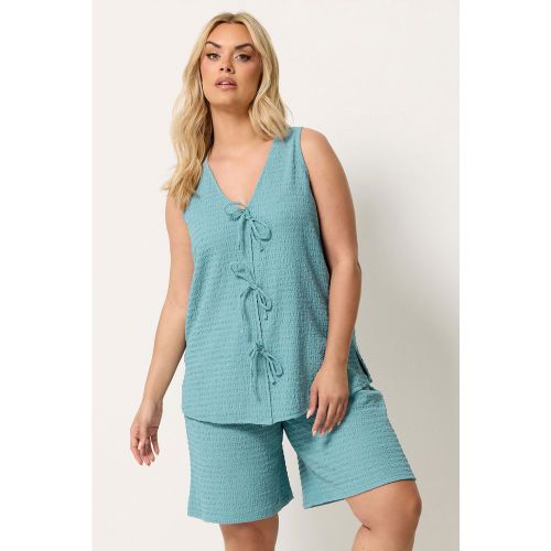 Short Texturé Bleu Clair Size 48 - Yours - Modalova