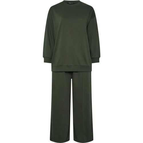 Ensemble Sweatshirt Et Pantalon De Jogging Vert Kaki Size 58-60 - Yours - Modalova