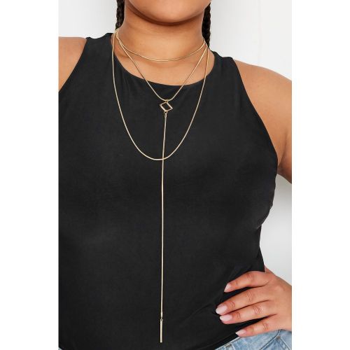 Collier Long Doré Multichaîne Size One Size - Yours - Modalova