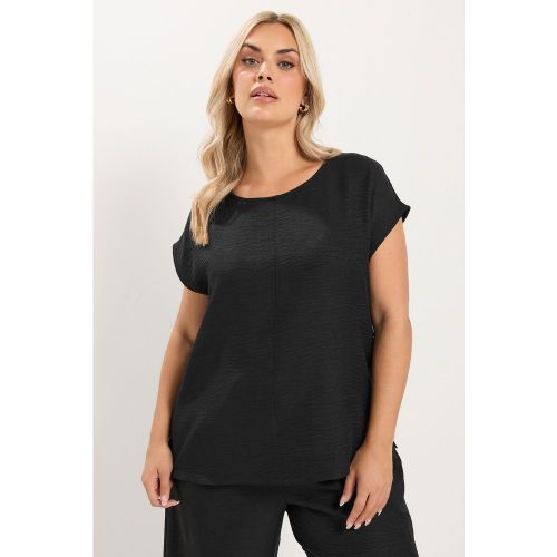 Top Noir À Coutures Apparentes Size 42 - Yours - Modalova