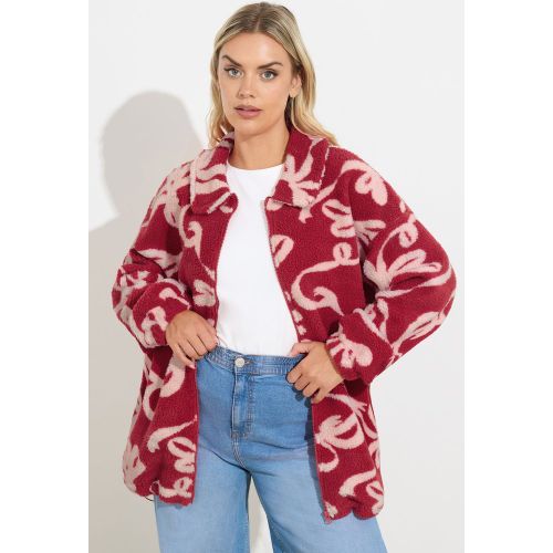 Veste Polaire À Imprimé Nœud Rouge Size 44 - Yours - Modalova