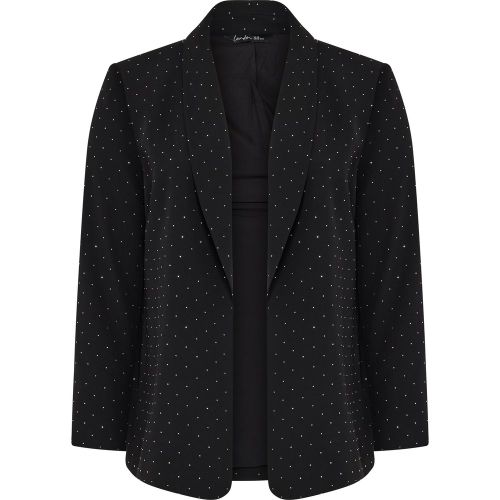 Blazer Noir À Clous Size 58-60 - Yours London - Modalova