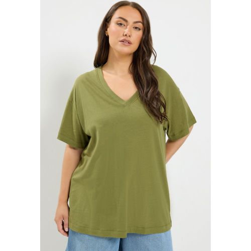 Tshirt Long Décontracté Vert Size 54-56 - Yours - Modalova