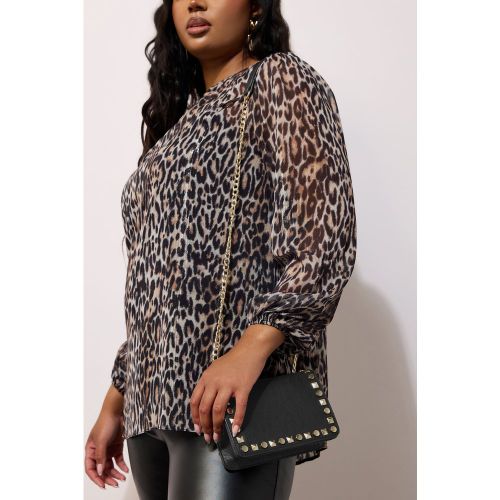 Faux Leather Stud Detail Cross Body Bag Size One Size - Yours - Modalova