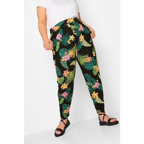 Pantalon Fluide Ample Design Tropical , Grande Taille & Courbes - Yours - Modalova