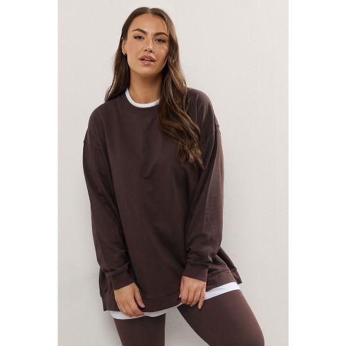 Pull 2 En 1 Marron Chocolat Size 54-56 - Yours - Modalova