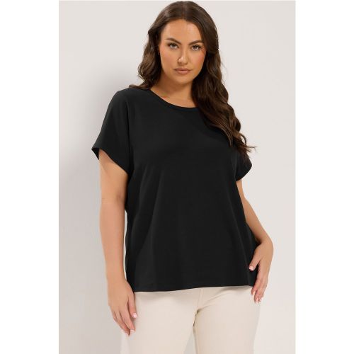 Tshirt Noir En Interlock Size 48 - Yours - Modalova