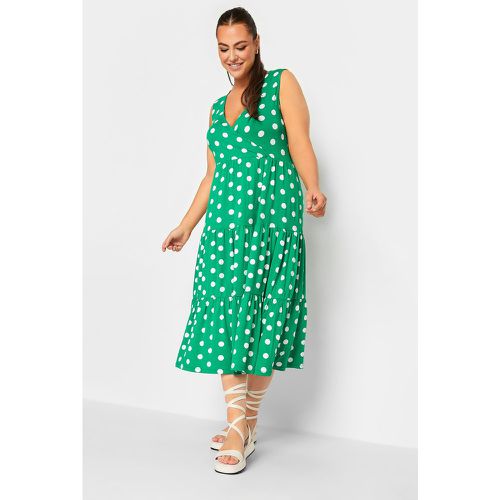 Robe Maxi Coupe Volanté À Pois , Grande Taille & Courbes - Yours - Modalova