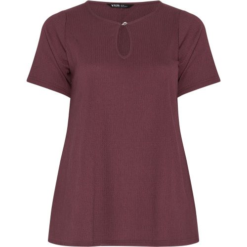 Top Formel Violet À Encolure Goutte D'eau Size 40 - Yours - Modalova
