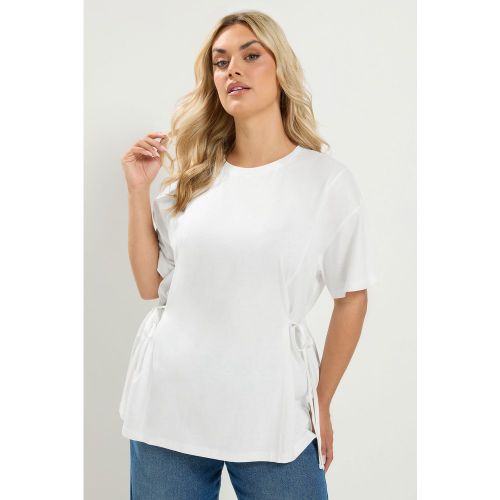 Tshirt Blanc À Nouer Sur Le Devant Size 46 - Yours - Modalova