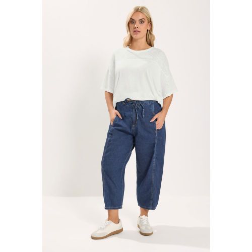 Jean Barrel Court Bleu Moyen Size 42 - Yours - Modalova