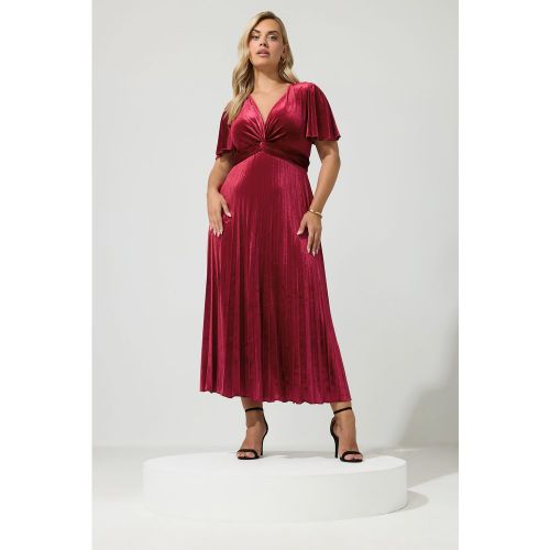 Robe Cachecœur Liedevin En Velours Size 42 - Yours London - Modalova