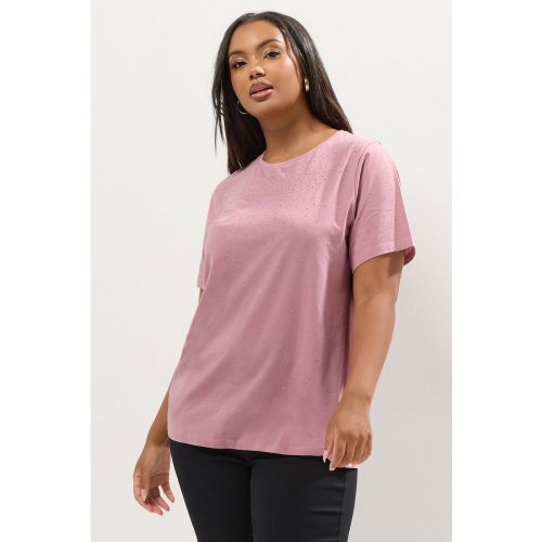 Yours Tshirt Rose Orné Size 54-56 - Yours - Modalova