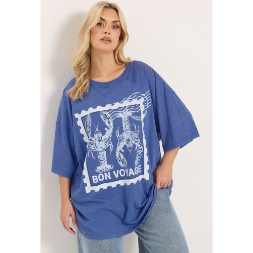 Tshirt Bleu « Bon Voyage » Size 42 - Yours - Modalova