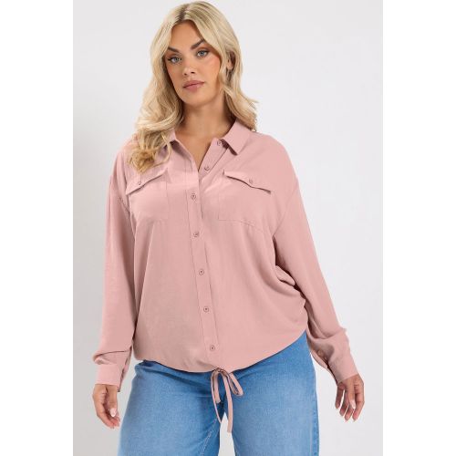Chemise Utilitaire Rose À Manches Longues Size 42 - Yours - Modalova
