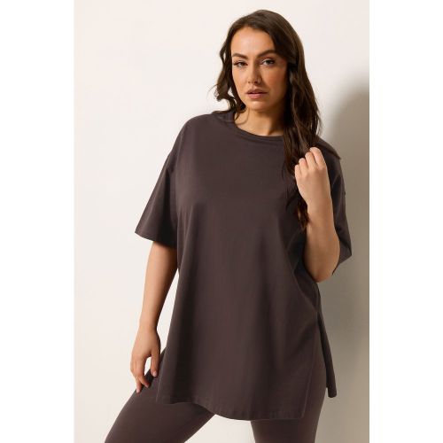 Yours Tshirt Long Chocolat Size 42 - Yours - Modalova