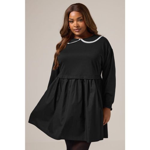 Curverobe Pull 2 En 1 En Popeline Noire Size 44 - Yours - Modalova
